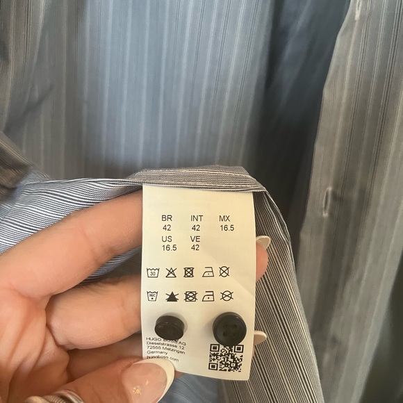 Hugo Boss Shirt Blue Striped - Picture 6 of 6